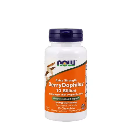 Now Foods BerryDophilus™ Extra Strength 10 Billion (50 Chewables) - Now Foods