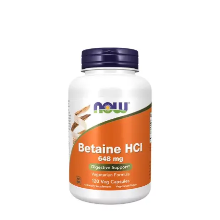 Now Foods Betaine HCl 648 mg (120 Veg Capsules) - Now Foods