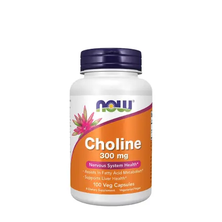 Now Foods Choline 300 mg Veg Capsules (100 Veg Capsules) - Now Foods