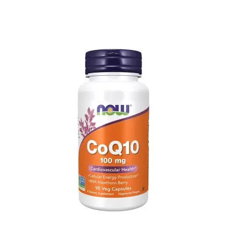 Now Foods CoQ10 100 mg with Hawthorn Berry Vegetarian (90 Veg Capsules) - Now Foods