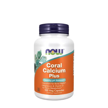 Now Foods Coral Calcium Plus (100 Veg Capsules) - Now Foods