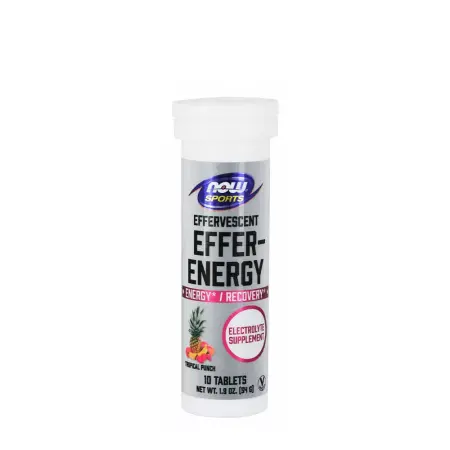 Now Foods Effer-Energy Effervescent Tablets (10 Effervescent Tablets, Tropical Punch) - Now Foods