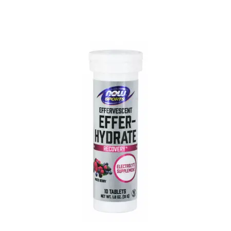 Now Foods Effer-Hydrate Effervescent (10 Effervescent Tablets, Mixed Berry) - Now Foods