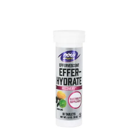 Now Foods Effer-Hydrate Effervescent (10 Effervescent Tablets, Orange Strawberry) - Now Foods