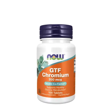 Now Foods GTF Chromium 200 mcg Yeast Free (100 Tablets) - Now Foods