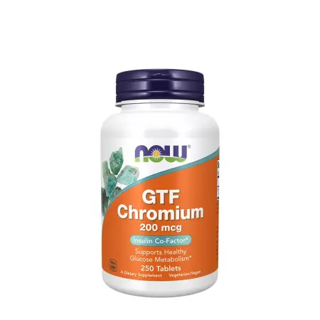 Now Foods GTF Chromium 200 mcg Yeast Free (250 Tablets) - Now Foods