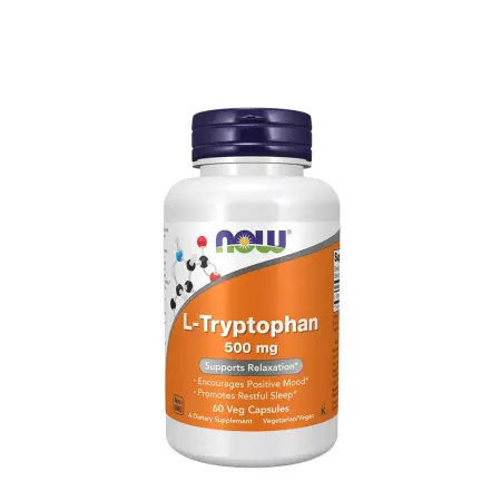 Now Foods L-Tryptophan 500 mg (60 Veg Capsules) - Now Foods