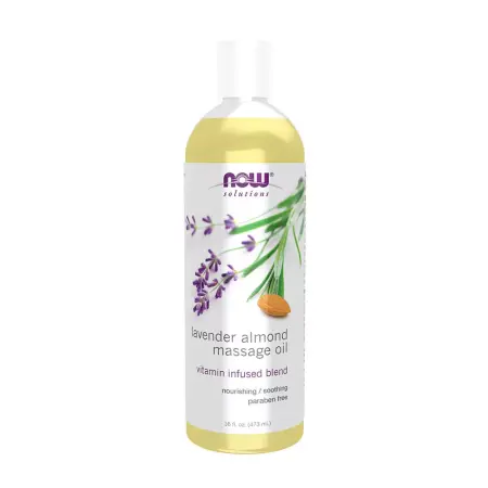 Now Foods Lavender Almond Massage Oil (473 ml) - Now Foods