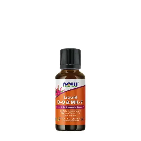 Now Foods Liquid Vitamin D-3 & Mk-7 (30 ml) - Now Foods