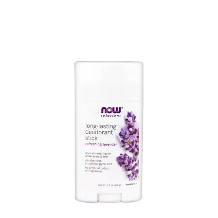 Now Foods Long-Lasting Deodorant Stick, Refreshing Lavender (62 g) - Now Foods