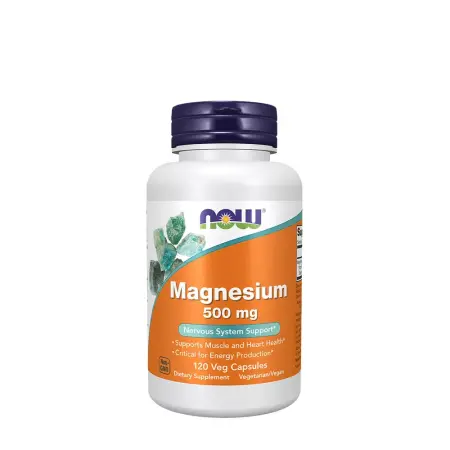 Now Foods Magnesium 500 mg (120 Veg Capsules) - Now Foods