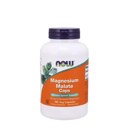 Now Foods Magnesium Malate Caps (180 Veg Capsules) - Now Foods