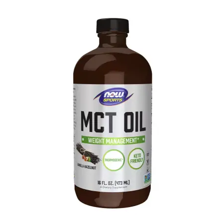 Now Foods MCT Oil (473 ml, Vanilla Hazelnut) - Now Foods