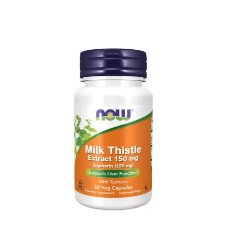 Now Foods Milk Thistle Extract 150 mg Silymarin (120 mg) (60 Veg Capsules) - Now Foods