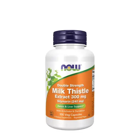 Now Foods Milk Thistle Extract, Double Strength 300 mg (100 Veg Capsules) - Now Foods