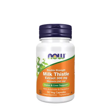 Now Foods Milk Thistle Extract, Double Strength 300 mg (50 Veg Capsules) - Now Foods