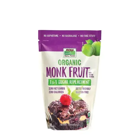 Now Foods Monk Fruit with Erythritol, Organic Powder (454 g) - Now Foods