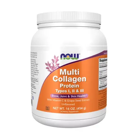 Now Foods Multi Collagen Protein Types I, II & III Powder (454 g) - Now Foods