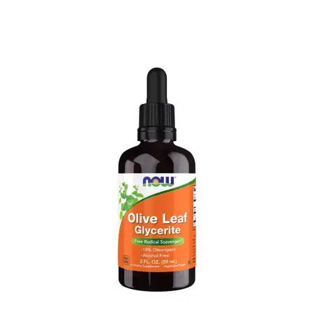 Now Foods Olive Leaf Glycerite 18% Liquid (59 ml (2 fl.oz.)) - Now Foods