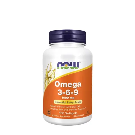 Now Foods Omega 3-6-9 1000 mg (100 Softgels) - Now Foods