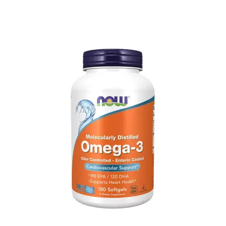 Now Foods Omega-3, Enteric Coated (180 Softgels) - Now Foods