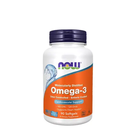 Now Foods Omega-3, Enteric Coated (90 Softgels) - Now Foods