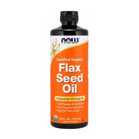 Now Foods Organic Flax Seed Oil (710 ml) - Now Foods