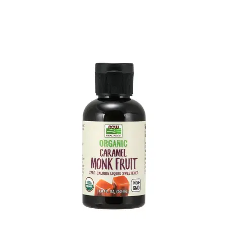 Now Foods Organic Liquid Monk Fruit (53 ml, Caramel) - Now Foods