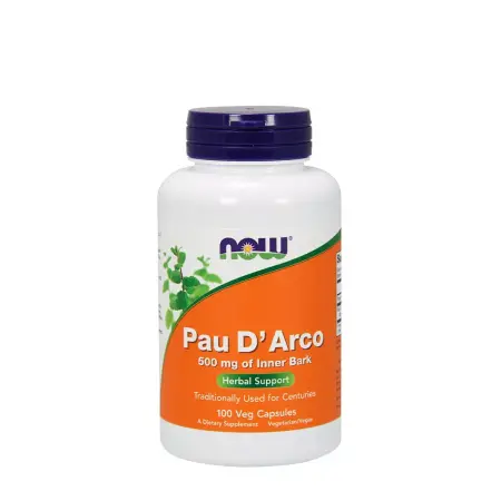 Now Foods Pau D' Arco 500 mg (100 Veg Capsules) - Now Foods