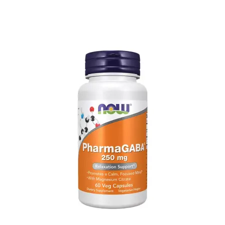 Now Foods PharmaGABA® 250 mg (60 Veg Capsules) - Now Foods
