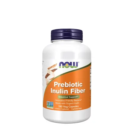 Now Foods Prebiotic Inulin Fiber (180 Veg Capsules) - Now Foods