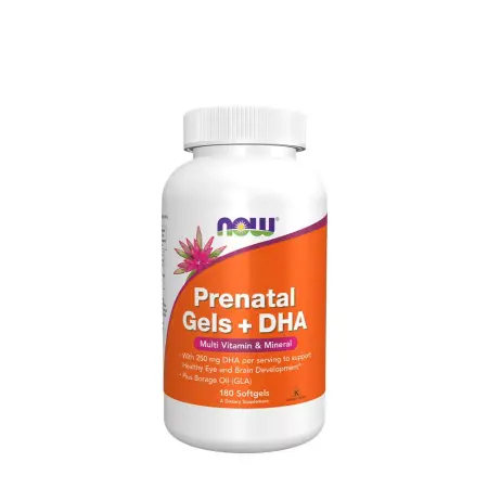 Now Foods Prenatal Gels + DHA Softgels (180 Softgels) - Now Foods