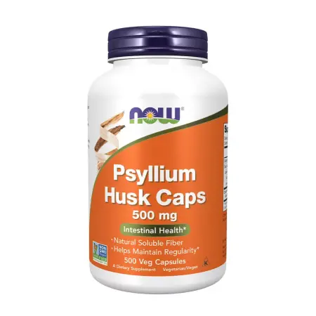 Now Foods Psyllium Husk 500 mg (500 Veg Capsules) - Now Foods