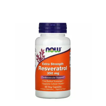 Now Foods Resveratrol Extra Strength 350 mg (60 Capsules) - Now Foods