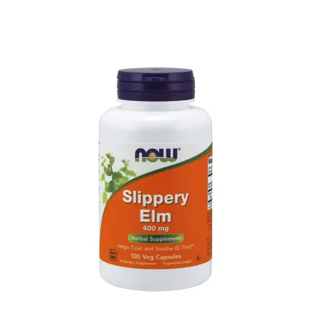 Now Foods Slippery Elm 400 mg (100 Veg Capsules) - Now Foods