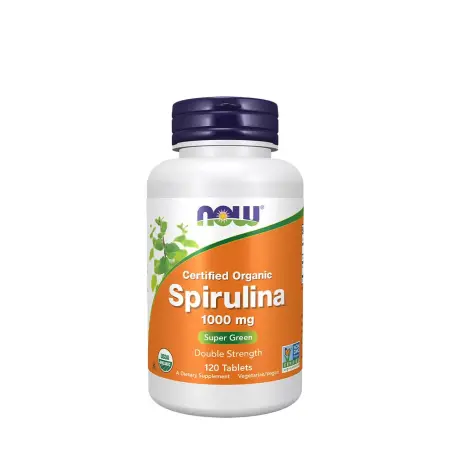 Now Foods Spirulina, Double Strength, Organic 1000 mg (120 Tablets) - Now Foods