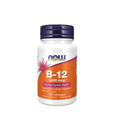 Now Foods Vitamin B-12 1000 mcg (100 Chewable Lozenges) - Now Foods