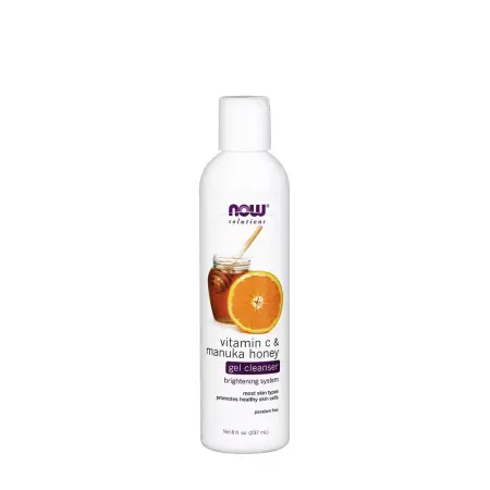 Now Foods Vitamin C & Manuka Honey Gel Cleanser (236 ml) - Now Foods