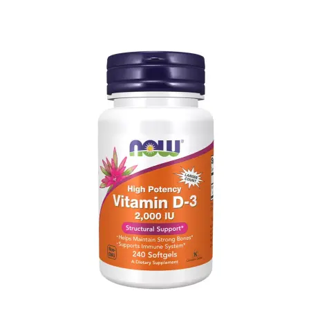 Now Foods Vitamin D-3 2000 IU (240 Softgels) - Now Foods