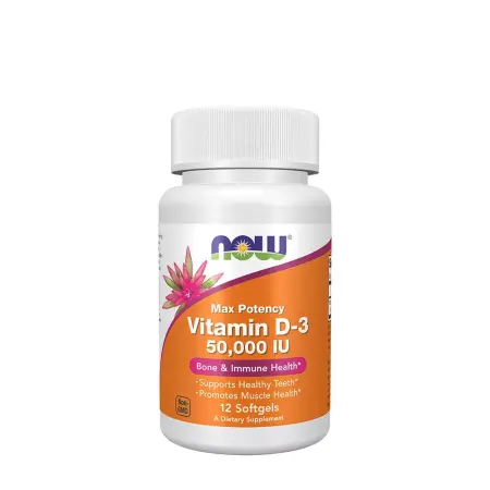 Now Foods Vitamin D-3 50,000 IU (12 Softgels) - Now Foods
