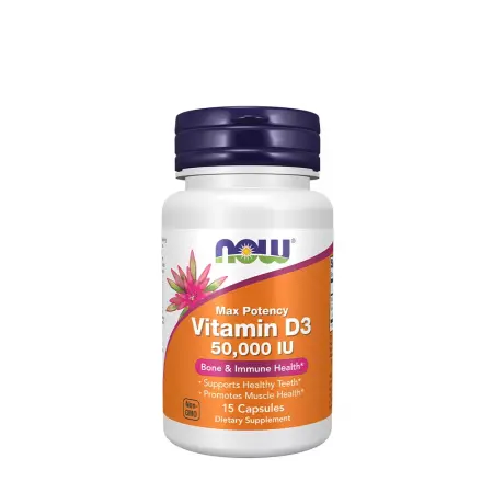 Now Foods Vitamin D-3 50,000 IU (15 Capsules) - Now Foods