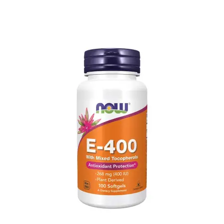 Now Foods Vitamin E-400 With Mixed Tocopherols (100 Softgels) - Now Foods