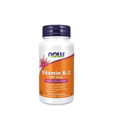Now Foods Vitamin K-2 100 mcg (100 Veg Capsules) - Now Foods