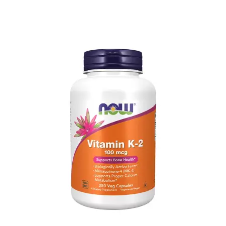 Now Foods Vitamin K-2 100 mcg (250 Veg Capsules) - Now Foods