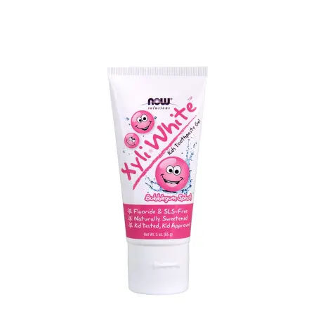 Now Foods XyliWhite Bubblegum Splash Toothpaste Gel for Kids (85 g, Bubblegum) - Now Foods