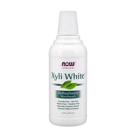 Now Foods XyliWhite Refreshmint Mouthwash (473 ml, Refresmint) - Now Foods