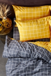 Noya-Baumwoll-Einzelbettbezug-Set 1047 - BONJARDİNHOME