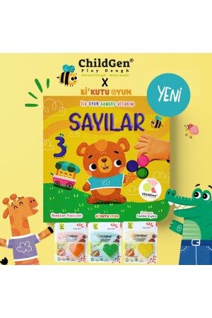 Numbers First Play Dough Activity And 3x125 G Natural Play Dough - Childgen