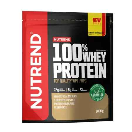 Nutrend 100% Whey Protein (1000 g, Banana & Strawberry) - Nutrend