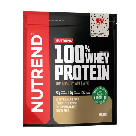 Nutrend 100% Whey Protein (1000 g, Cookies & Cream) - Nutrend